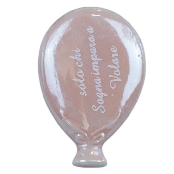 PALLONCINO MAGNETE LED ROSA ANTICO CON FRASE